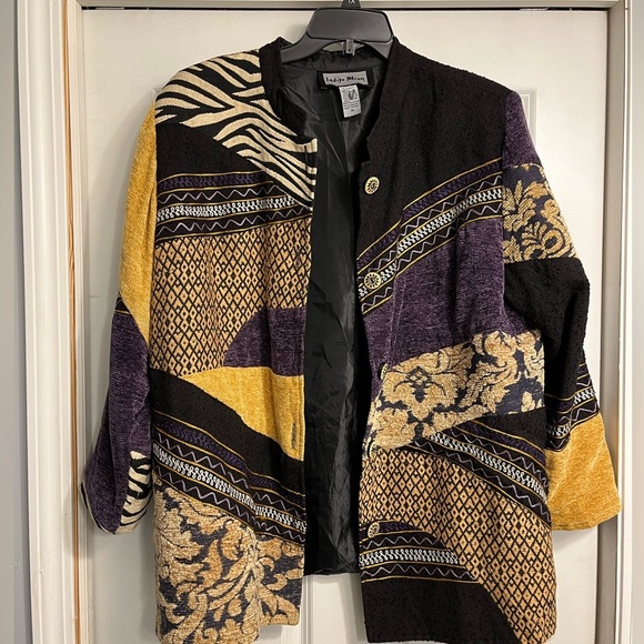 Indigo Moon Size 1X Jacket Patchwork - Picture 2 of 8